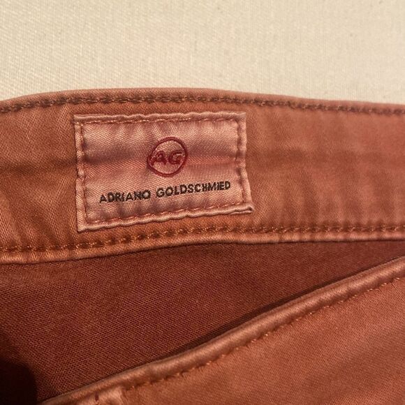 Ag Adriano Goldschmied Prima cigarette leg dusty rose jeans size 29 - Picture 5 of 11